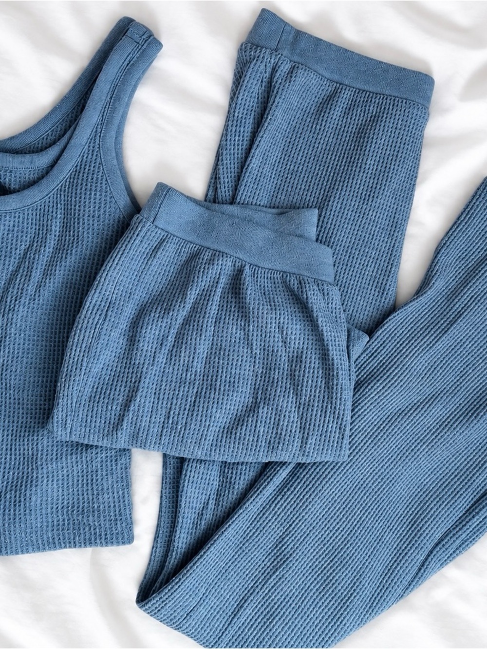 Old navy Women's Waffle Knit lounge Set - Blue